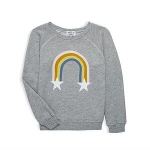 Wildfox Kids Girl's Graphic Heather Gray Sweatshirt NEW Size XL 14-16 NWT